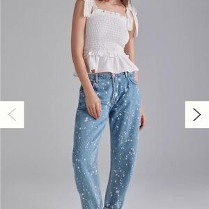 Anthropology Acid-Wash Grunge Tapered Jeans Crusaders Size 25